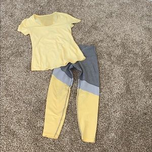 Old Navy workout t shirt and leggings